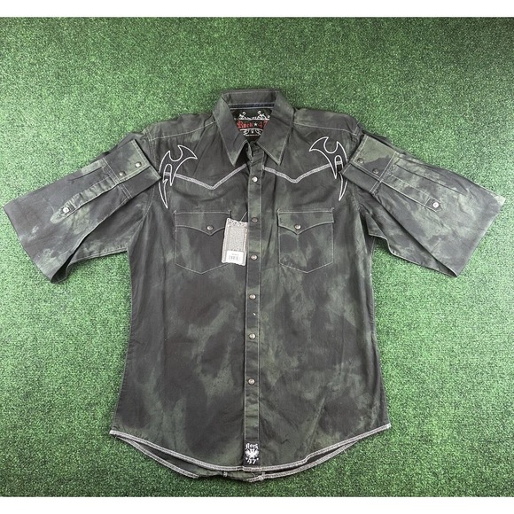 NWT Rock 47 Wrangler Pearl Snap Shirt - Picture 1 of 7